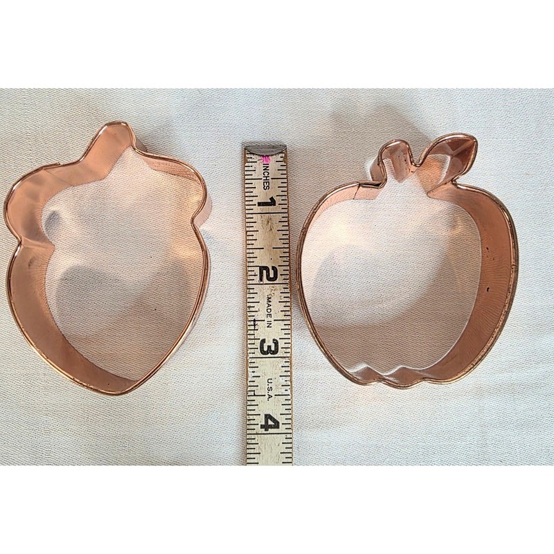 Lot of 6 Copper Colored Fall Themed Metal Cookie Cutters Thanksgiving Holiday gallery