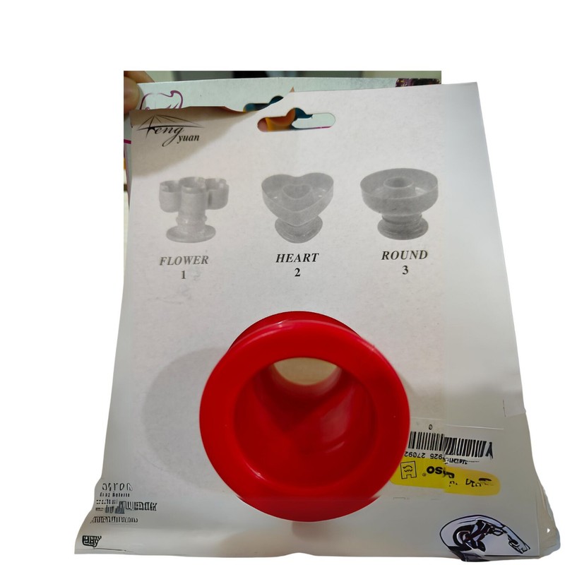 1PC Red Donut Mold Cake Desserts Bread Plunger Cutter Tool Maker gallery