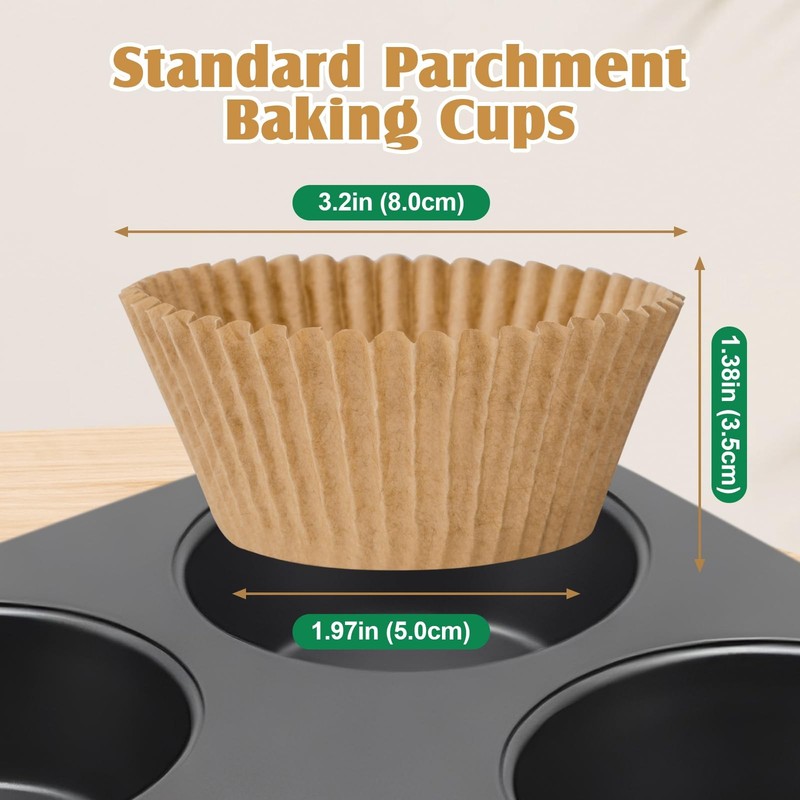 2000Pcs Standard Cupcake Liners, Greaseproof & Non-Stick Muffin Liners, Food ... gallery