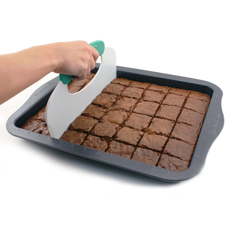 Perfect Slice 11″ x 14″ Inch Cookie Sheet With Perfect Slicing Tool. Creates …