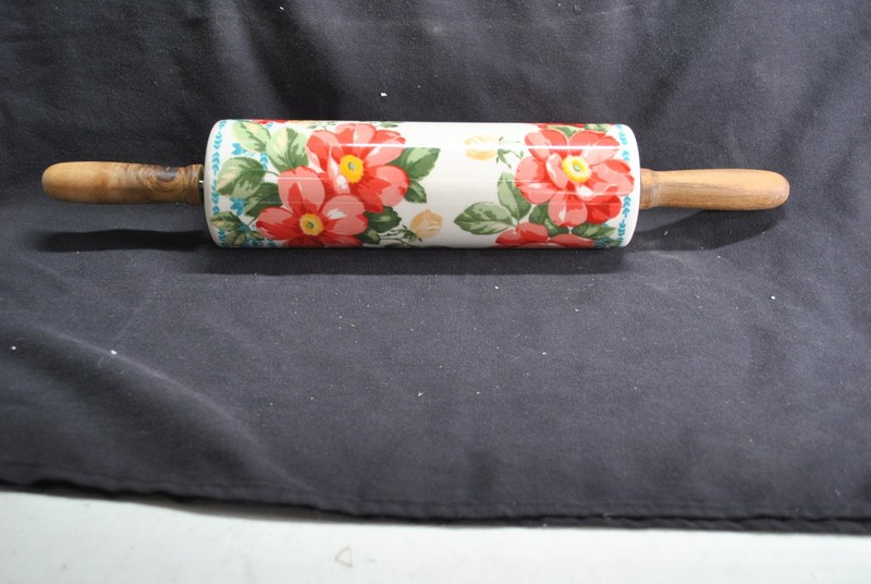 The Pioneer Woman Vintage Floral Ceramic Rolling Pin