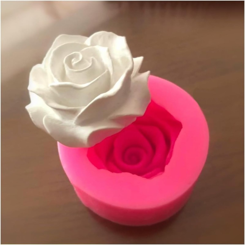 2PCS Rose Flowers Silicone Molds Cake Chocolate Mold Wedding Cake Decorating …