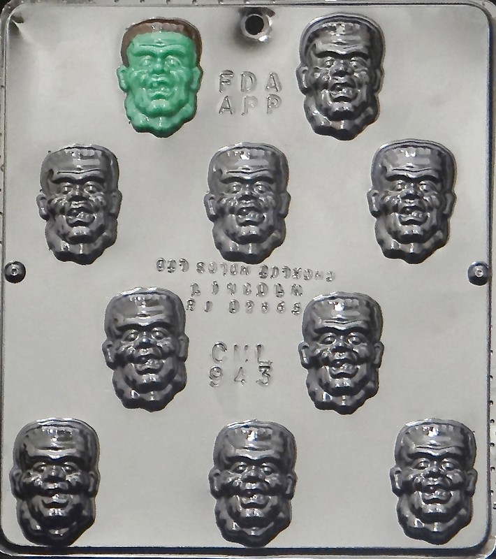 Monster Face Chocolate Candy Mold Halloween 943 NEW