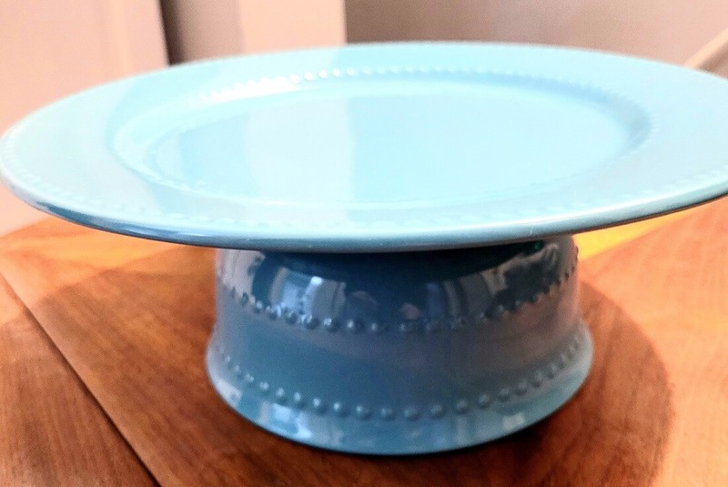 Kitchen Ceramic Riser Cake Plate Display Tray 3 Styles Farmhouse Modern gallery