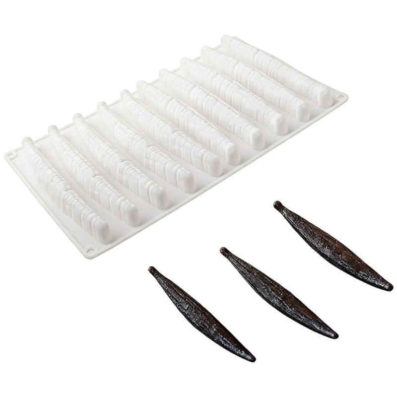 Creative Silicone Vanilla Pods Mousse Mold Kitchen Bakewares Dessert Baking Tool gallery