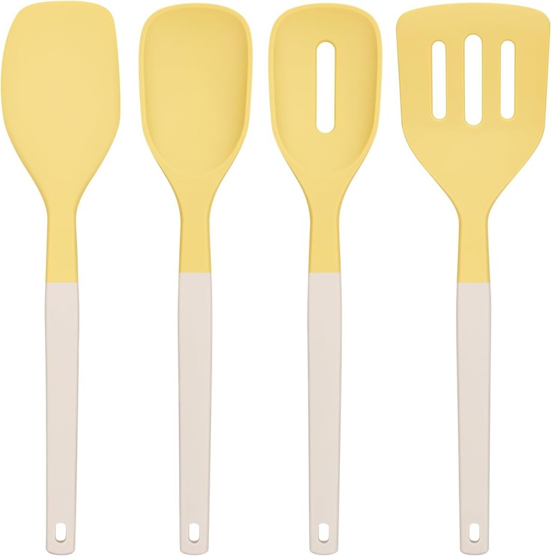 4Pcs Silicone Spatula Set, Rubber Spatula, Two Color Upgrade
