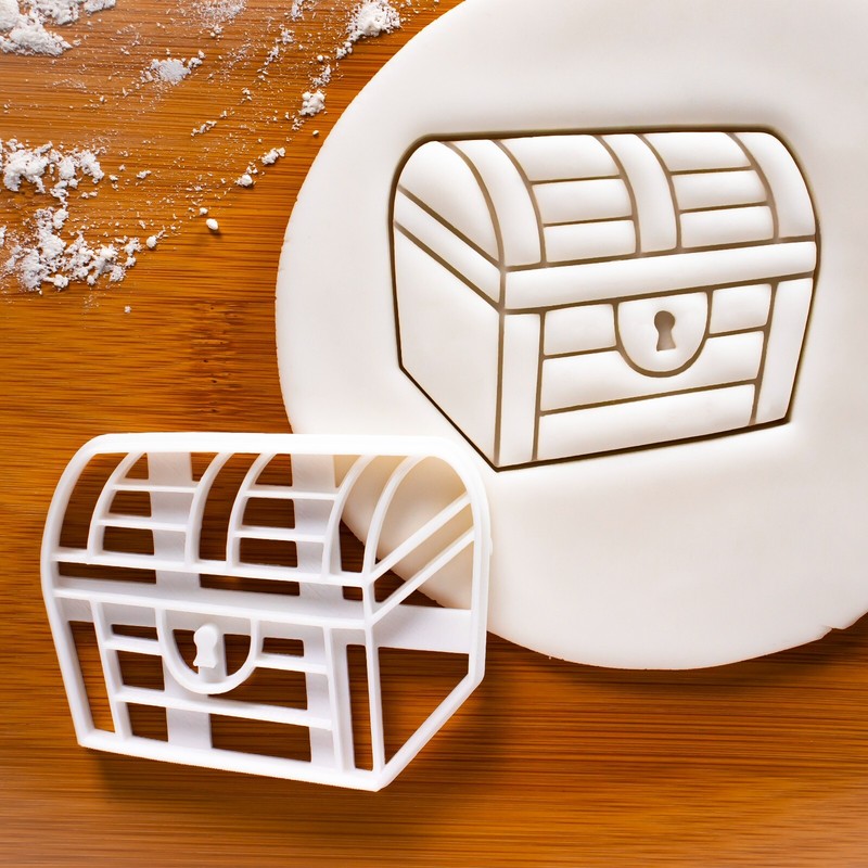 Treasure Chest Cookie Cutter – nautical beach Scavenger hunt pirate island scout