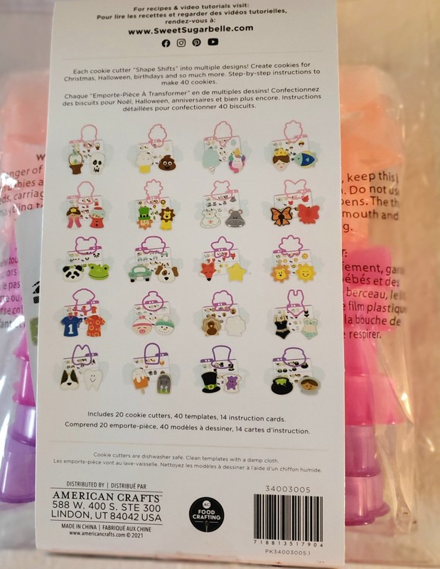 Shape Shifters Cookie Cutters Set Of 20 Sweet Sugarbelle American Crafts NIB gallery
