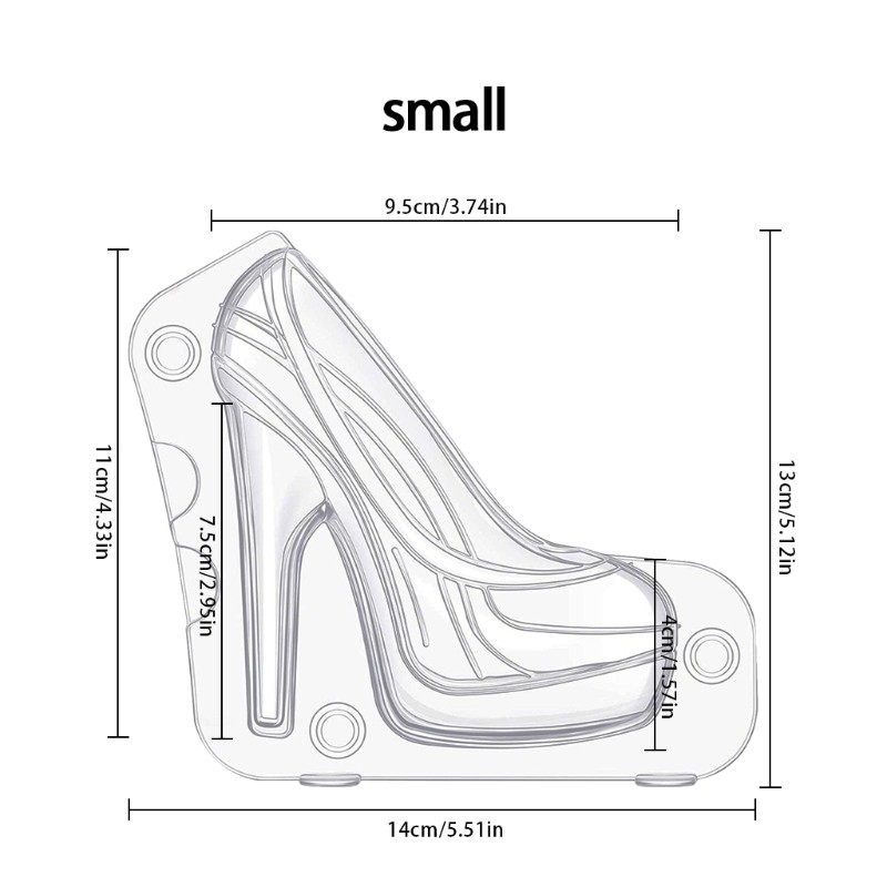 3D Woman High Heel Shoe Chocolate Fondant Cake Mold DIY Pastry Baking Decor gallery