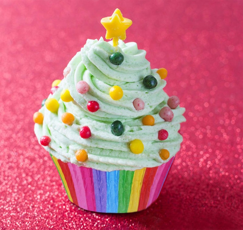 100Pcs Standard Size Paper Baking Cups Rainbow Cupcake Liners for Wedding Bir... gallery
