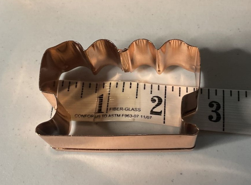 GLOBAL DECOR Chew-Chew Train Copper Plated Cookie Cutter Pack of 3 in Case NEW gallery
