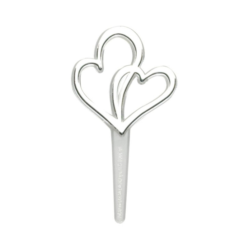 Two Heart Picks | Double Heart Cupcake Picks – Plastic – 24 Pieces (dp38662)
