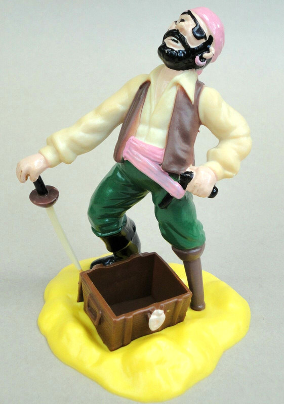 Wilton Cake Topper Pirate 5.5in Treasure Chest 1979 Plastic Hong Kong Birthday