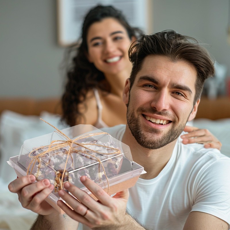 Charcuterie Boxes with Clear Lids (50 Pack) Mini Containers To Go Paper Small gallery