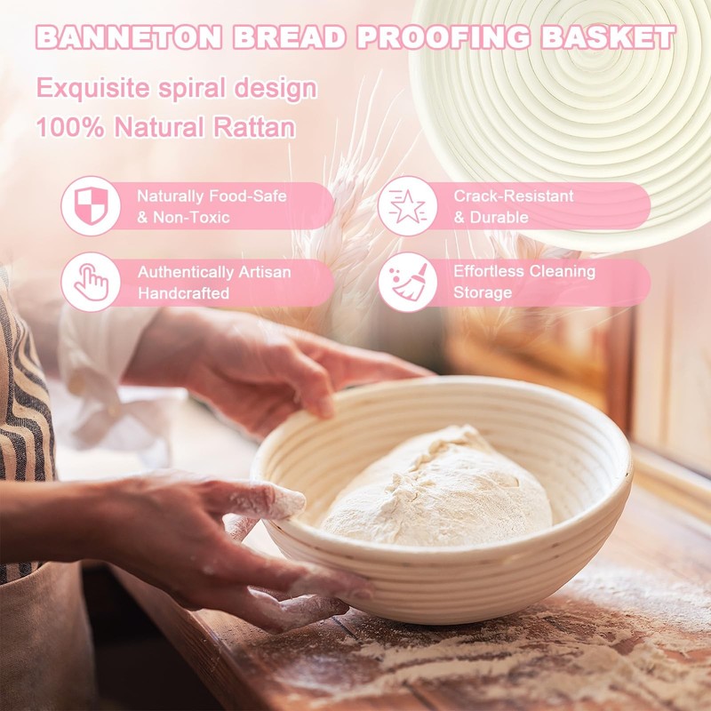 Beginner Sourdough Starter Kit, Sourdough Bread Baking Supplies, Bread Proofi... gallery