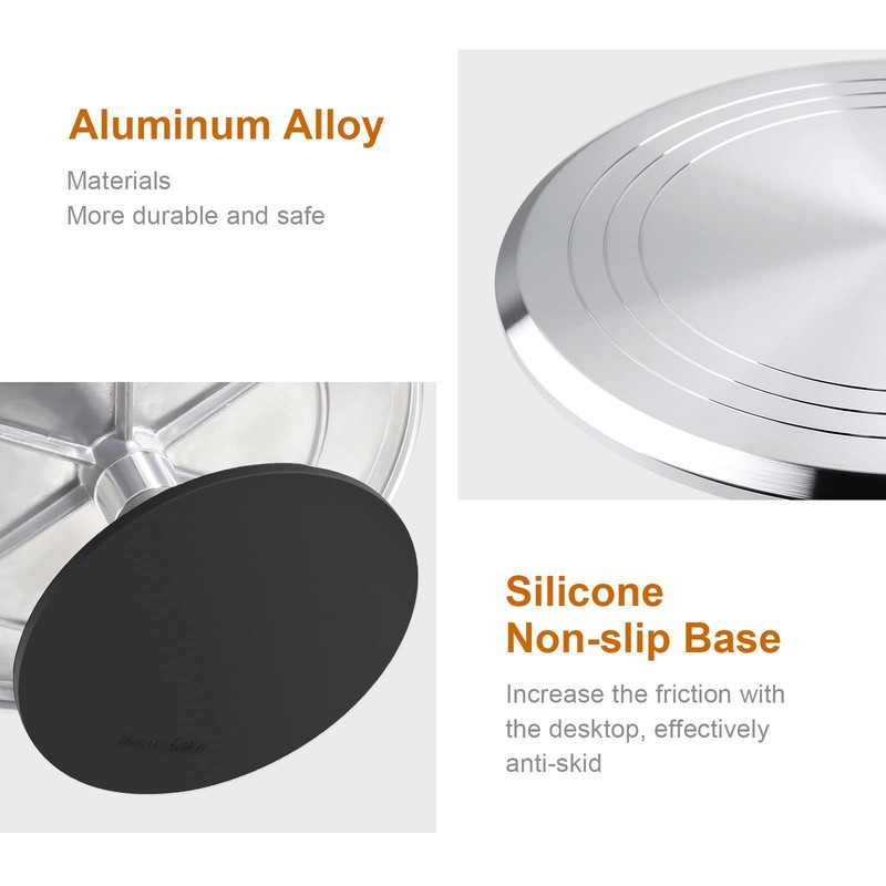 12'' Cake Stand, Cake Spinner Cake Decorating Supplies, Round Decorating Turn... gallery