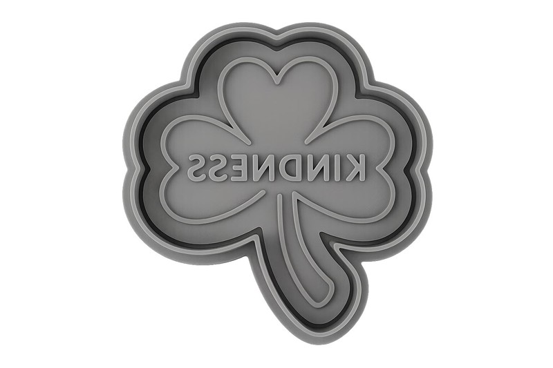 Kindness Clover Cookie Cutter - 4x3.5" Inspirational Kitchen Baking Fun gallery