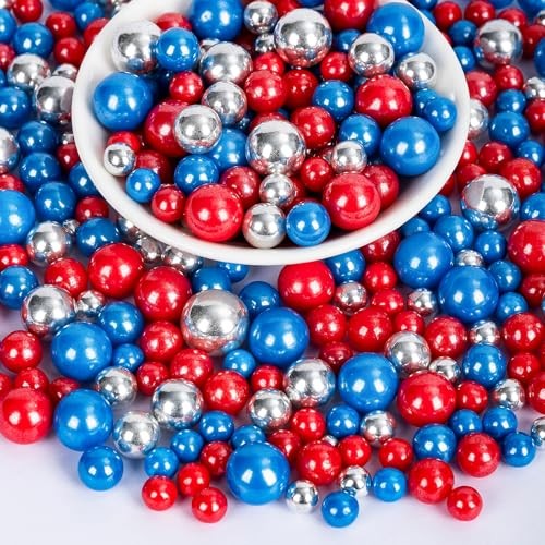 Patriotic Sprinkles,July 4th Edible Pearl Sprinkle Mix for July 4th Pearl gallery