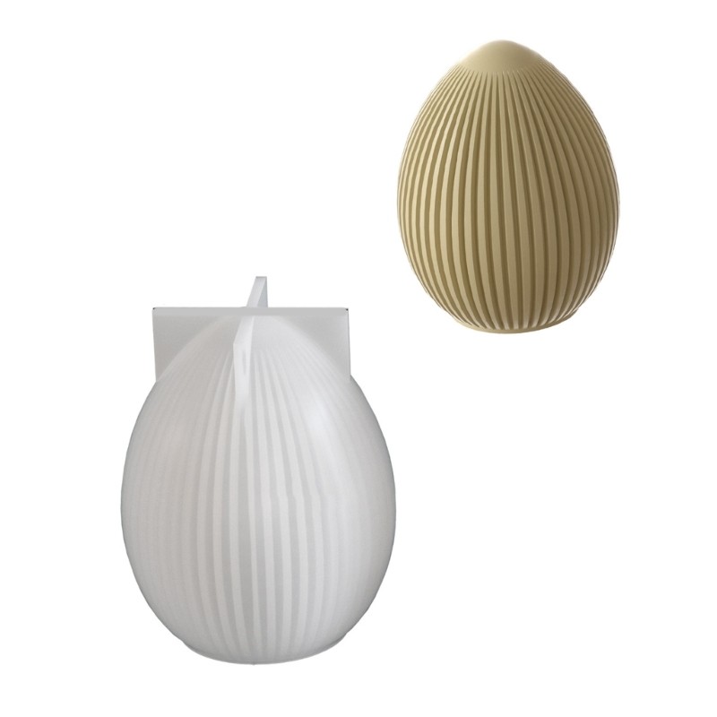 Striped Easter Eggs Hare Silicone Molds Easter Themed Silicone Mould gallery