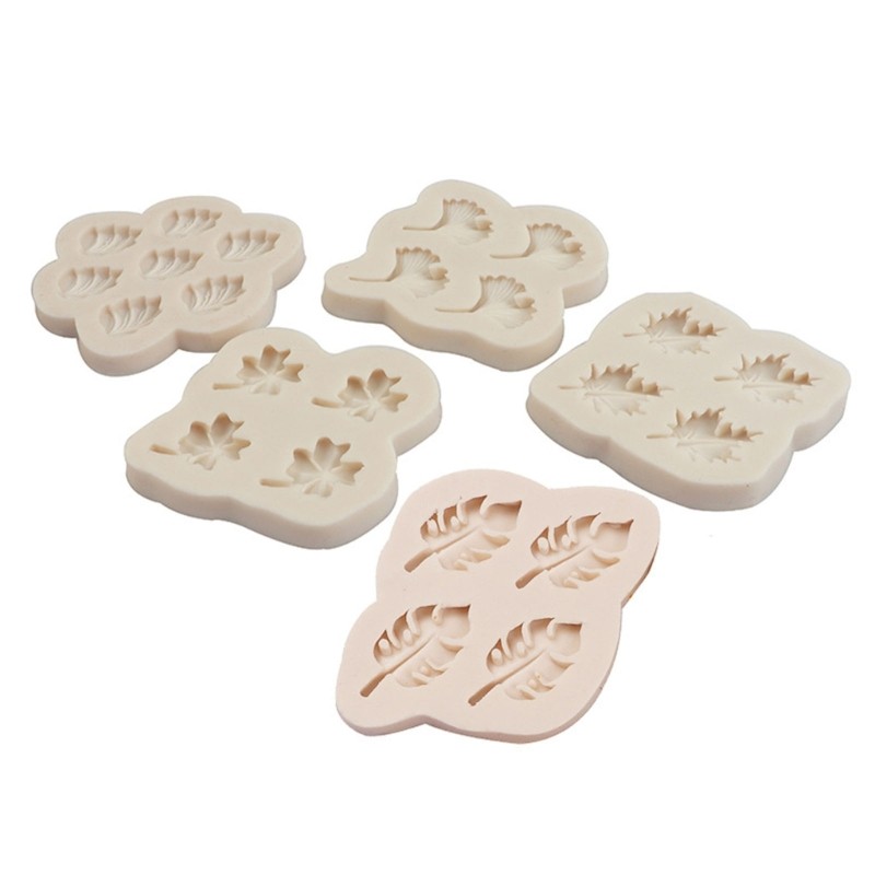 Silicone Ginkgos Bilobas Tortoises Four-leaf Clover Candy Chocolate Mold