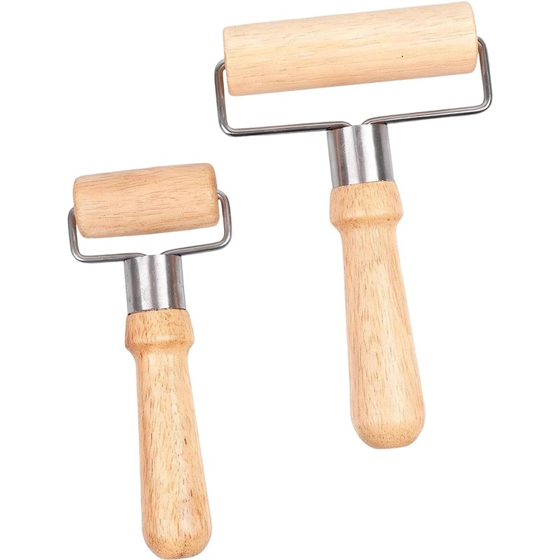 2 Pieces Wooden Rolling Pin Dough Roller Pastry Roller gallery
