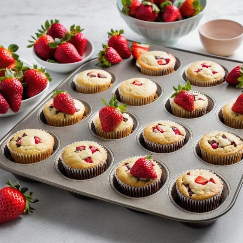 White Mini Cupcake Liners, 500 Count Greaseproof Baking Cups, Small Muffin gallery