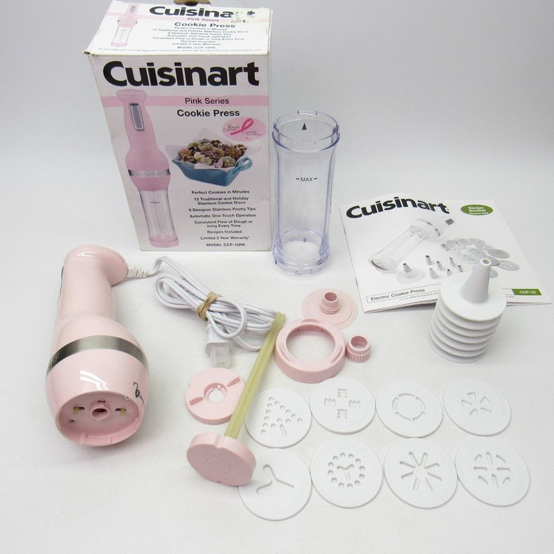 Cuisinart CCP-10 PINK SERIES Electric Cookie Press – TESTED & WORKING; READ