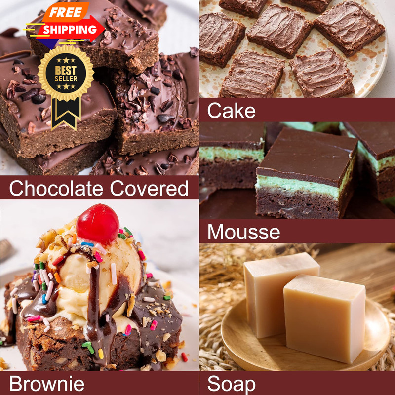 Silicone Brownie Pan - 2 Pcs 4-Cavity Non-stick Square Baking Medium, 2PCS gallery
