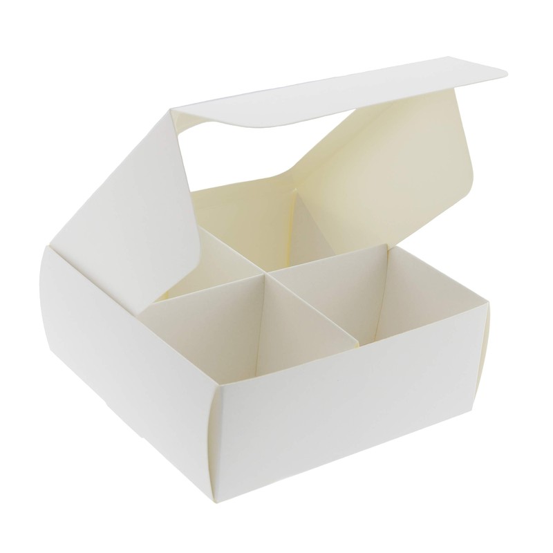 24-Pack Small Cookie Boxes for Packaging with Window and Dividers6x6x2.4 Inch... gallery