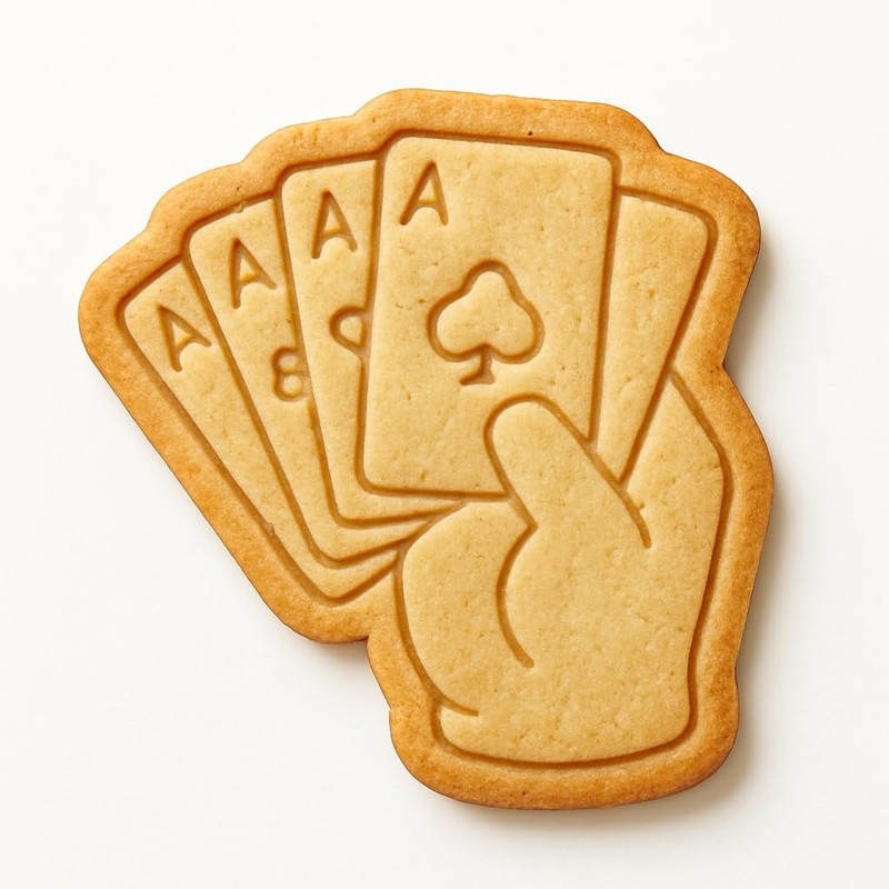 Winning Hand Cookie Cutter & Stamp, Fondant & Clay Cutter – 3.8×4″