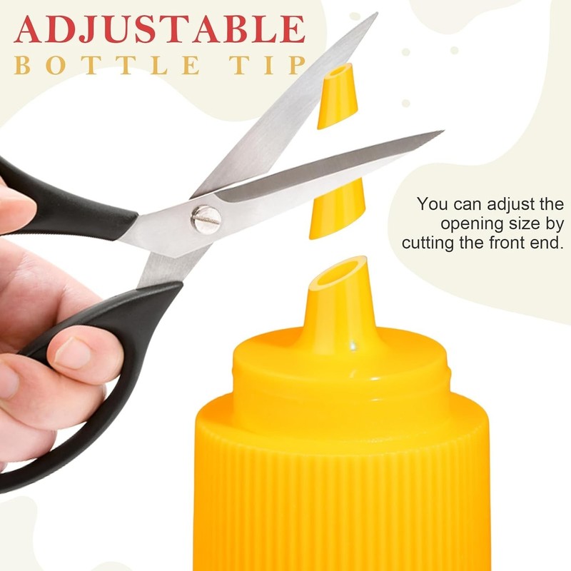 Complete Cookie Decorating Kit - 10 PCS Squeeze Bottles with Funnels & Brushes gallery