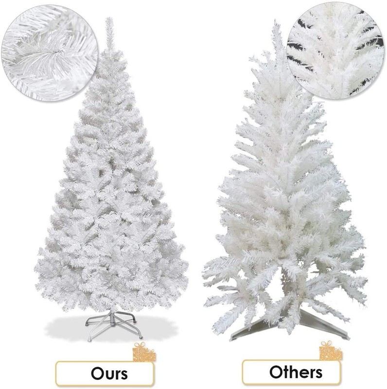 Spsupe 5Ft White Artificial Christmas Tree Realistic Christmas Tree Pvc Branch gallery