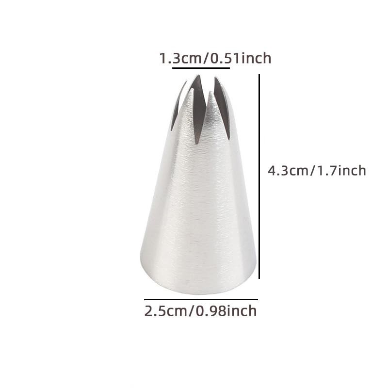 8Pcs Flower Piping Tips Set Stainless Steel Baking Tools Cookies, Cupcakes Ro... gallery
