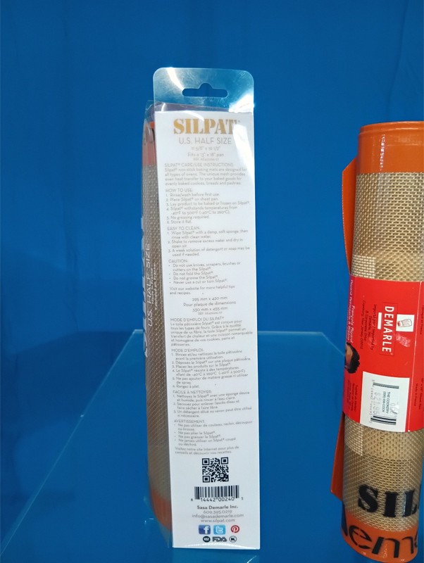NEW IN PACKAGE (2) Silpat Silicone Baking Mats, Half Size, 11 5/8" x 16 1/2" gallery