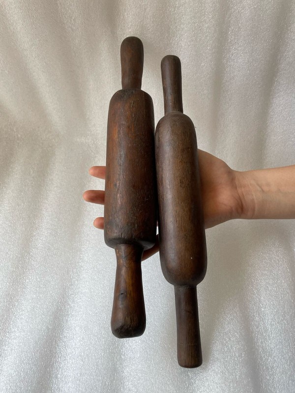 Vintage Wooden Rolling Pin , Belan Kitchenware Rolling Pin Set of 2 – 240