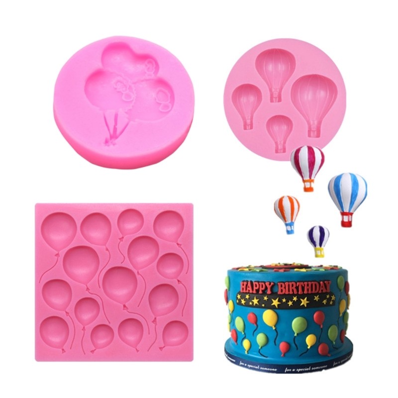 Creative Hot Air Balloon Shape Fondant Cake Silicone Mold Pastry Chocolate M