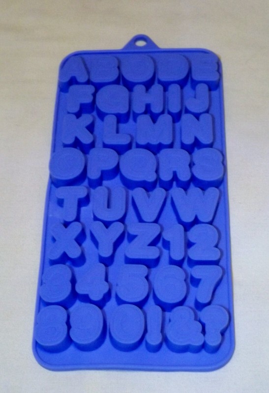 Silicon Letters Alphabet A-Z Numbers 0-9 Symbols & ? ! Chocolate Candy Ice Mold gallery