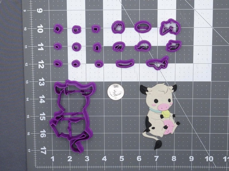 Cow Body 266-F998 Cookie Cutter Set