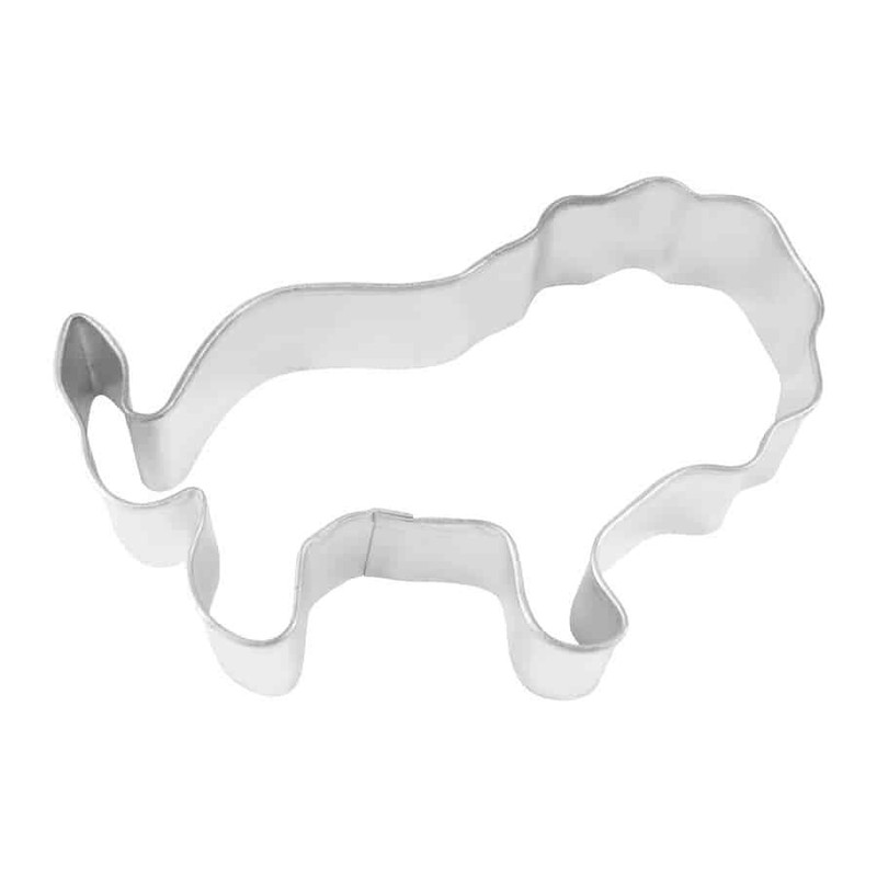 4" Lion Body Cookie Cutter Tin Steel Leo Carnival Zoo Jungle Safari Wild Animal gallery