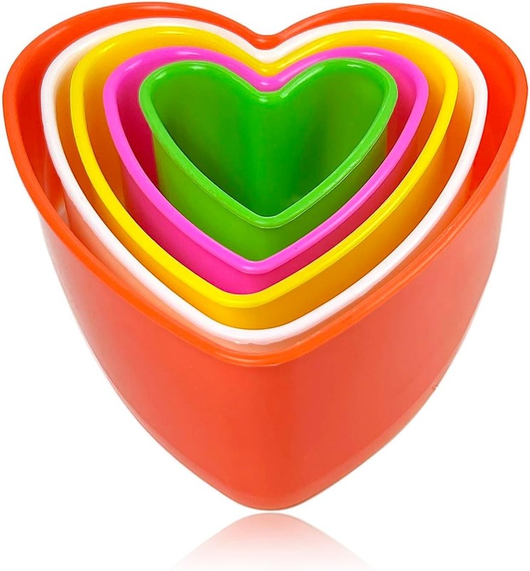Cookie Biscuit Cutter Set, Two Side Cookie Cutters Plastic Set Multi-size Cake F