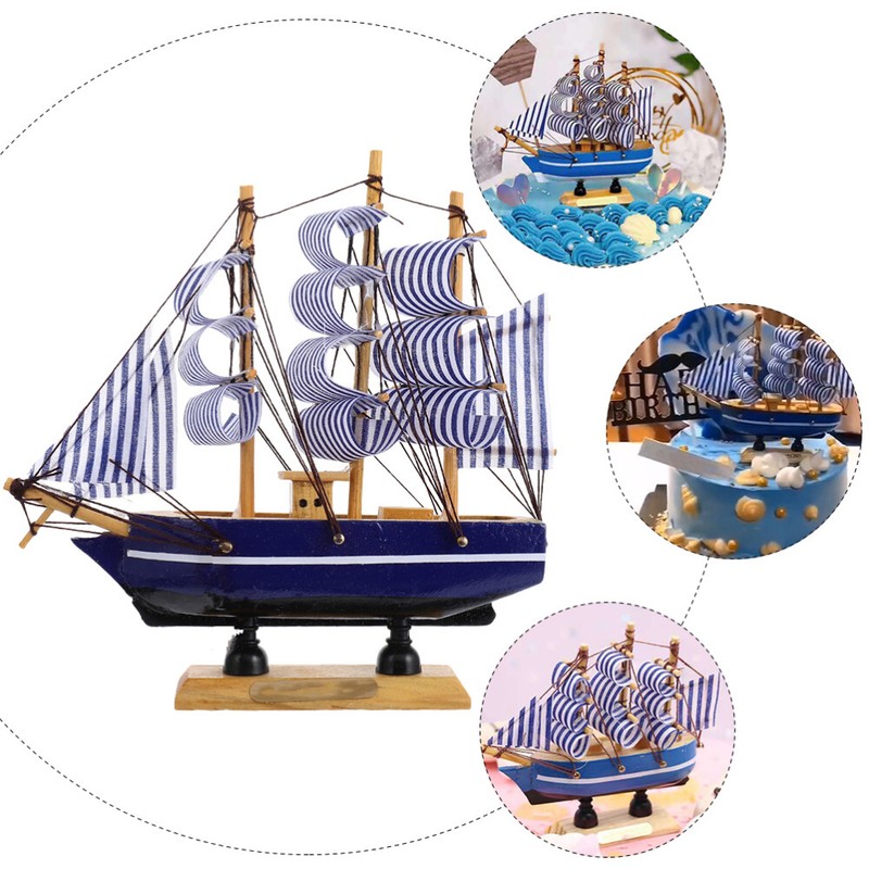 Sailing Ship Model Decor Pirate Sailing Ship Sailboat Model Decoration gallery