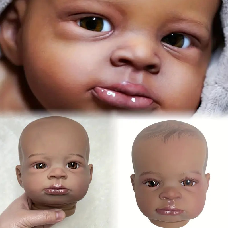 baby Doll head 3D silicone mold Resin, plaster, candle, soap mold 0965-73 gallery
