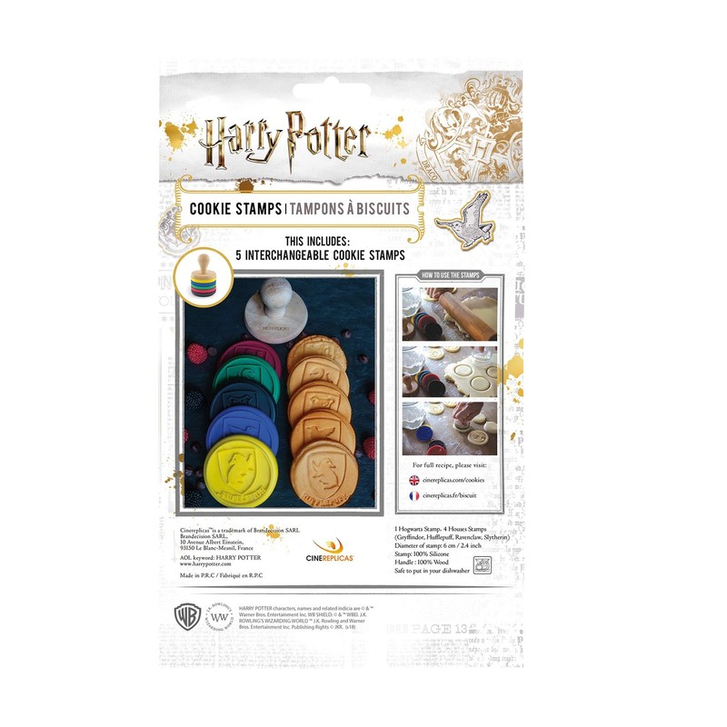 Harry Potter - Cookie Stamps - Set of 5 - Official - All Hogwarts House gallery