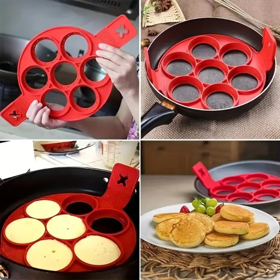 1pc Silicone Non-stick Baking Cookie Mold, Cake Mold, Pancake Mold gallery