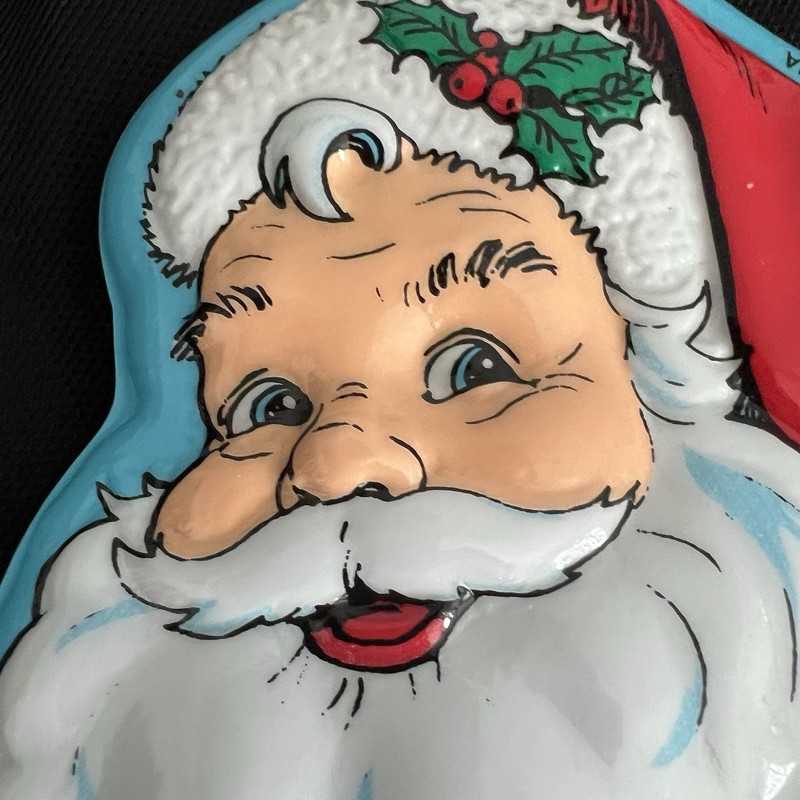 VTG 1999 Bakery Crafts Pop Tops 6” Santa 3D Face Cake Toppers NEW Fast Ship gallery