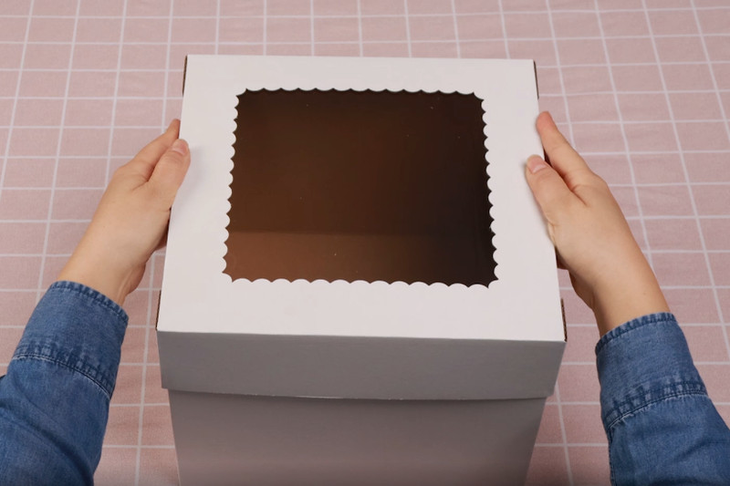 Tall Cake Boxes for Tiered Cakes - 6 Pack, 3 Sizes 8x8x10, 10x10x12, 12x12 - Stu gallery