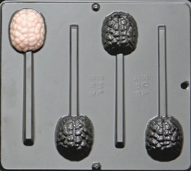 Human Brain Lollipop Chocolate Candy Mold Halloween 967
