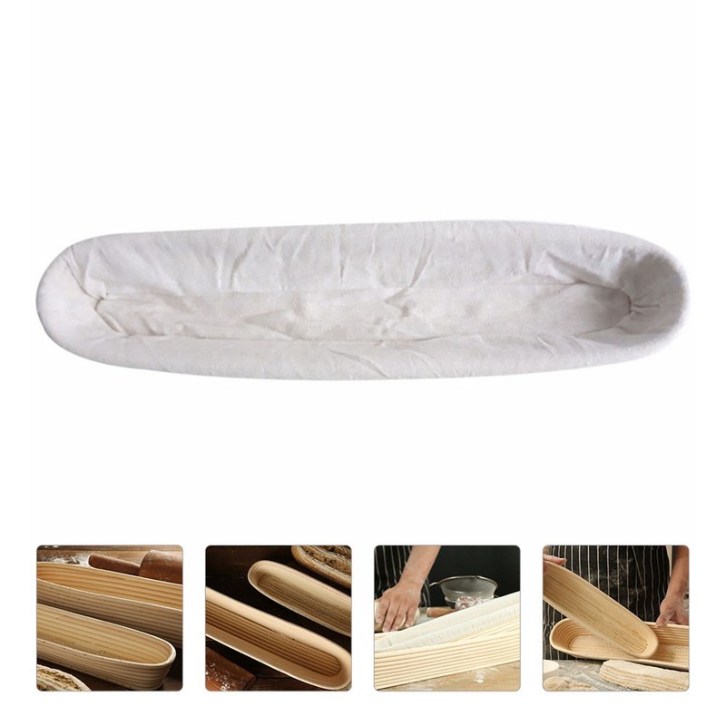 1Pc Baking Basket Beige Rattan Bread Proofing Tool for Dough Rise and Baking gallery