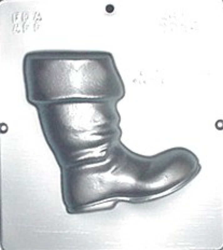 Santa’s Boot Facing Right Chocolate Candy Clear Plastic Mold Christmas 2026 NEW