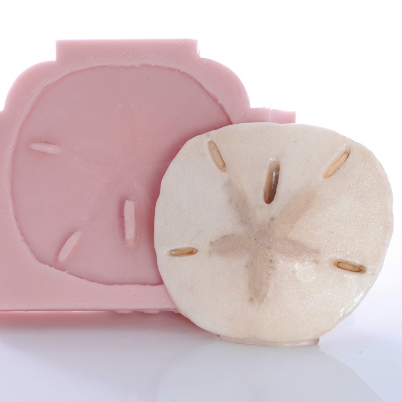 Sand Dollar Seashell Silicone Mold Candy Chocolate Mint Resin Polymer Clay (839) gallery